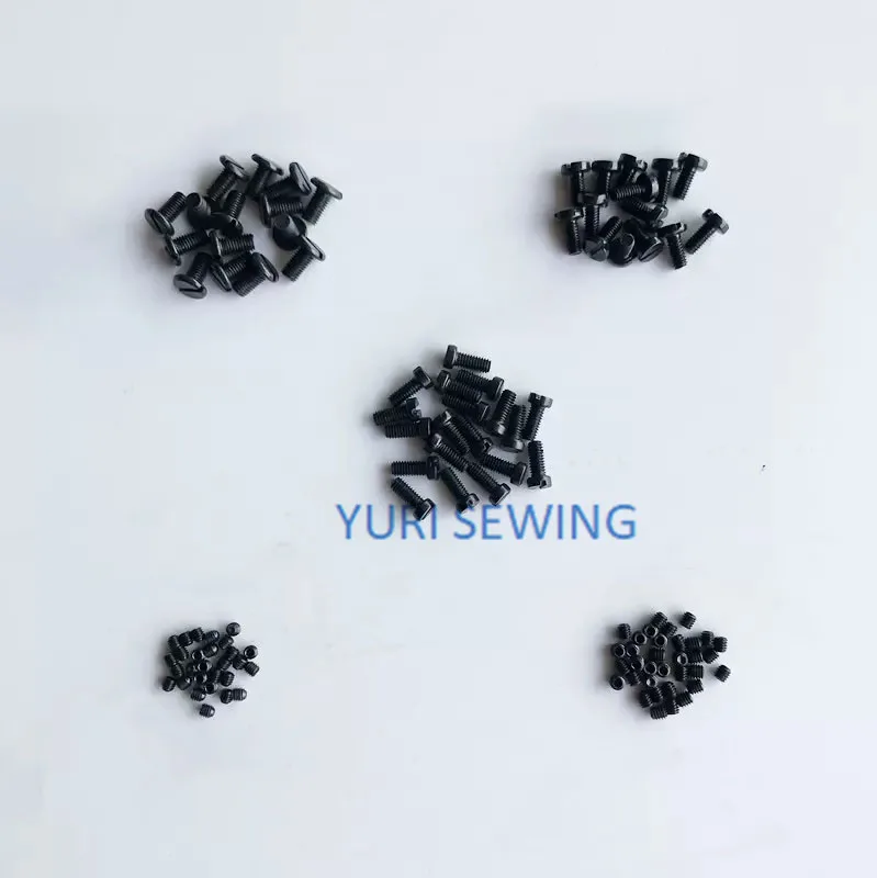 100PCS screw overlock needle plate screws,presser foot screw,tooth screw,needle screws 700 747 industrial sewing machine parts