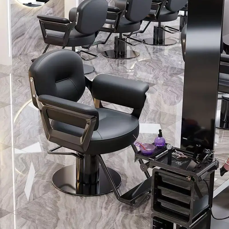 High-end Barber Chair Barber Shop Chair Stylish Simple Hair Salon Chair Dedicated To Lift Perm And Dye Hair Salon