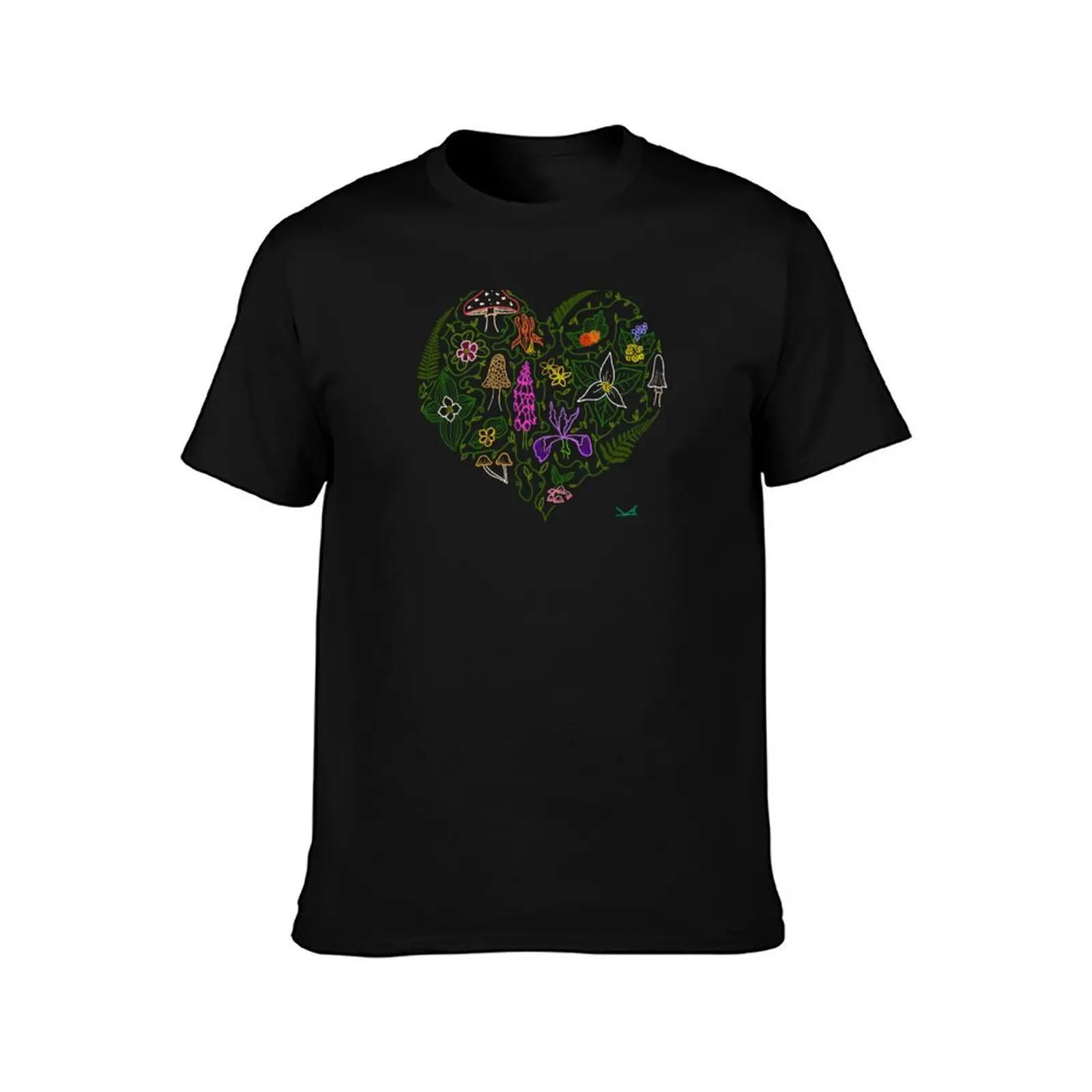 I Love Oregon Flora and Fungus - Color T-Shirt Stain Resistant Casual Tee