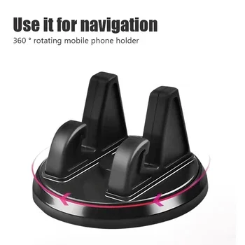 Dashboard Car Phone Holder Adjustable Mobile Phone Support Reusable Cell Phone Bracket GPS Navigation Stand Mat Automobile Parts