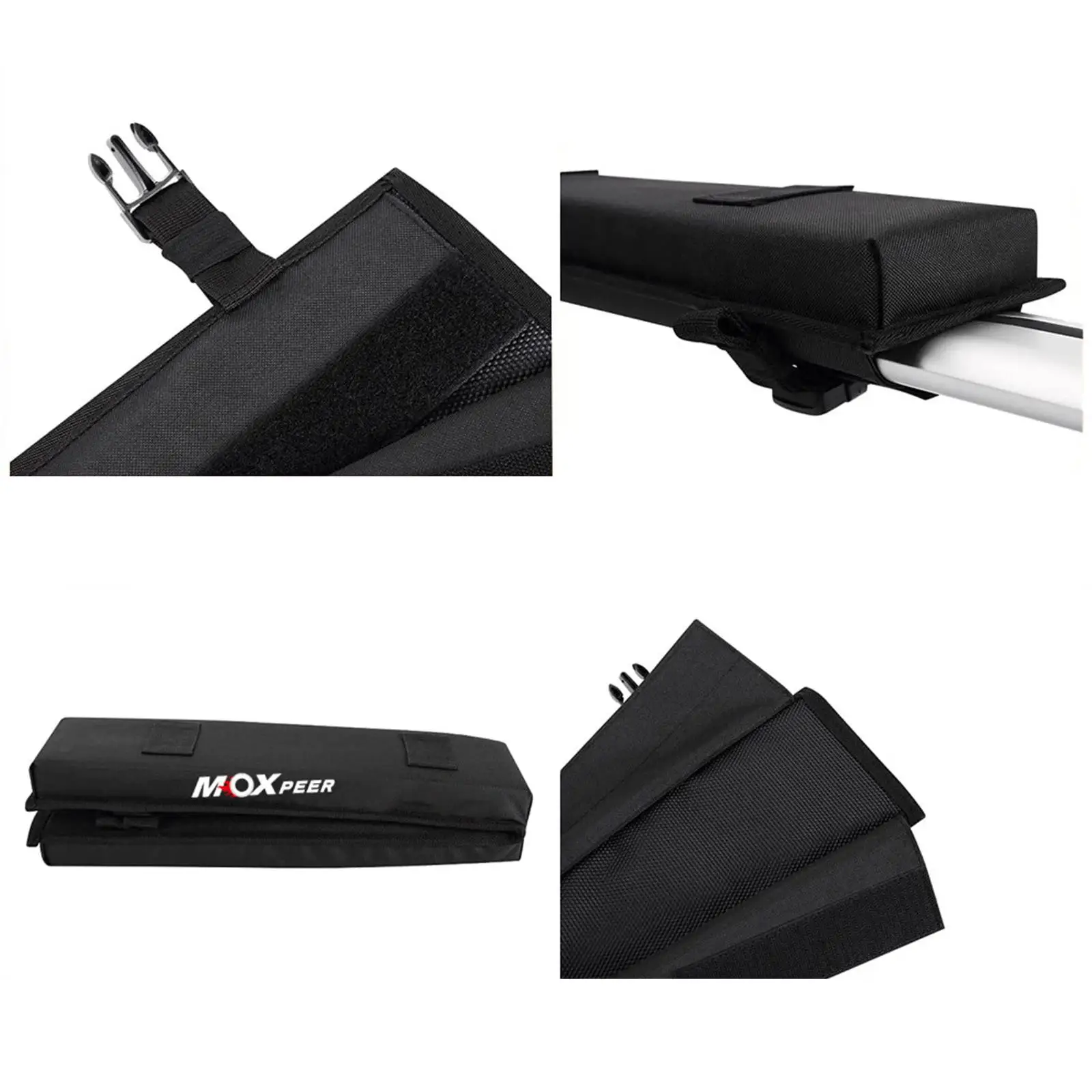 Car Soft Roof Rack Pads Set Crossbar Pads with Storage Bag Automotive