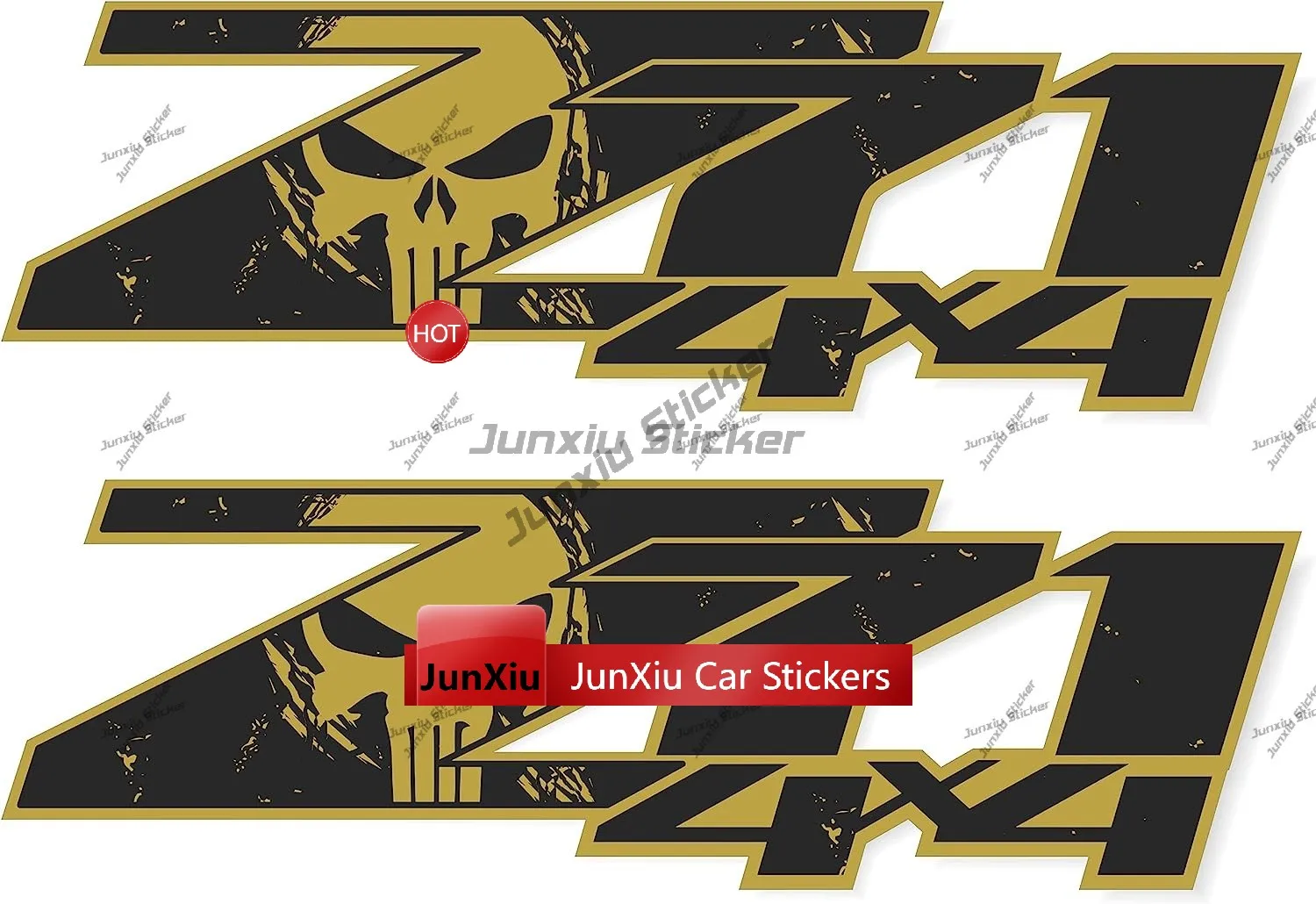 2-teiliges Set Z85 4x4 Offroad-Aufkleber Z71 Schwarz 4x4 Metallic Wild verschiedene Farben Offroad-Truck-Aufkleber Z71 Schwarz Pink Camo – Detail 11