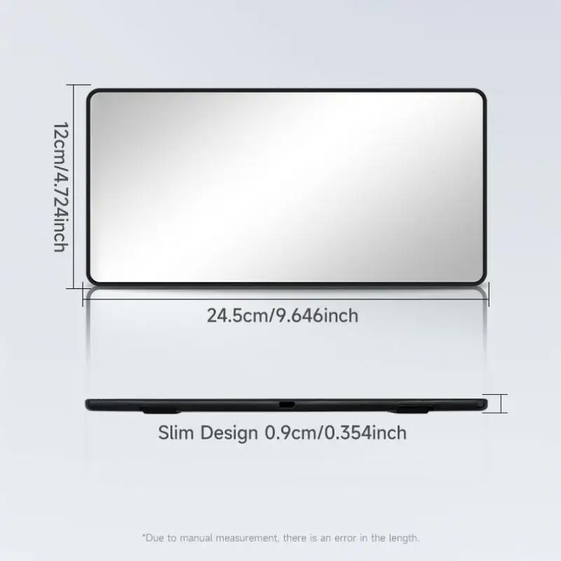 Plaque de pare-soleil de voiture HD, Installation de sangle de miroir de maquillage Portable, miroir sans lumière, accessoires d'intérieur automobile