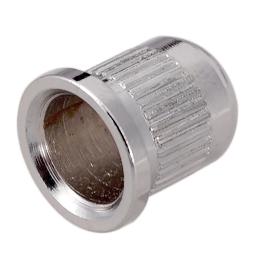 Práctico casquillos de montaje de cuerdas para bajo eléctrico, 4 Uds., casquillo para cuerpo de bajo Universal, plateado