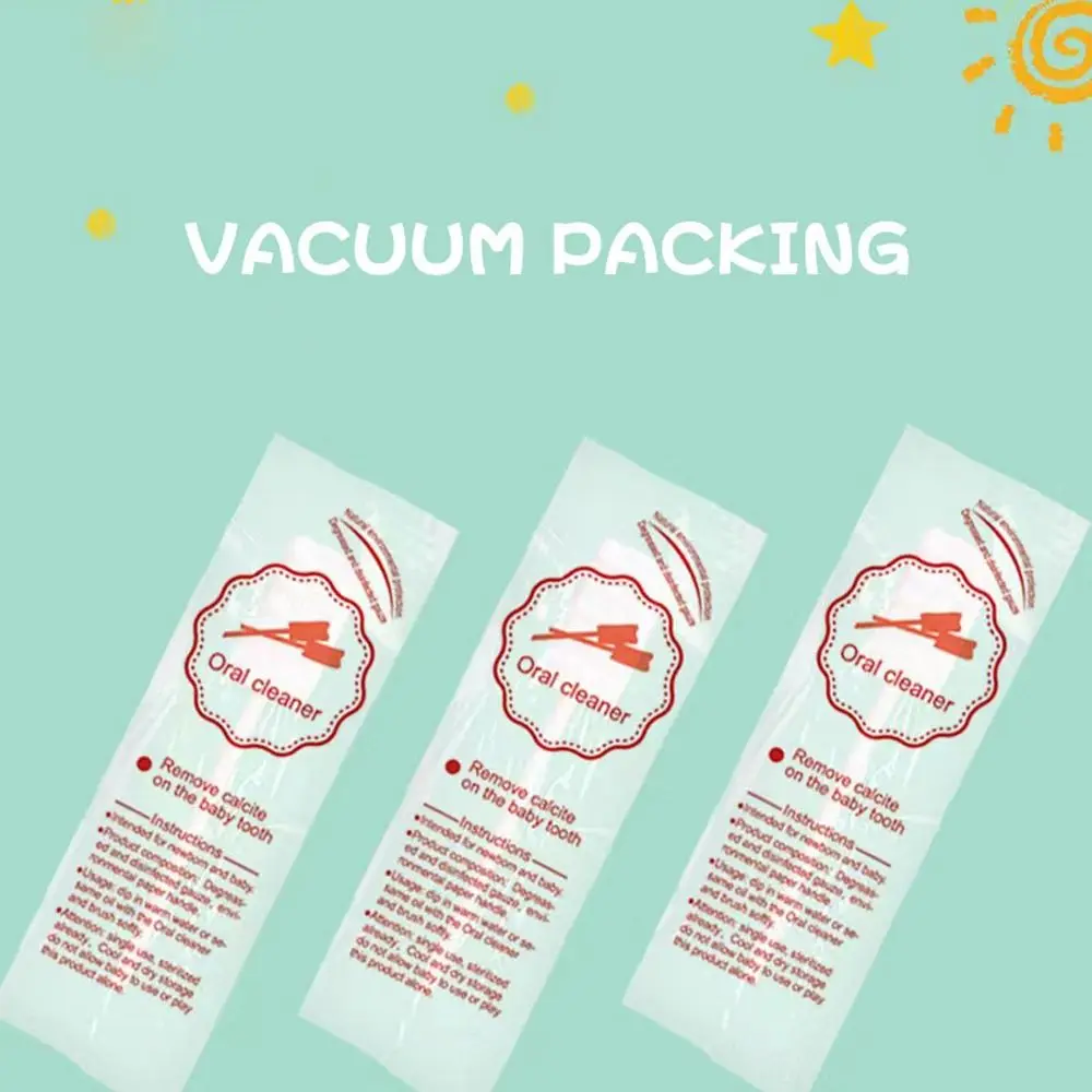 

30pcs New Disposable Oral Cleaner Newborn Oral Care Tool Infant Toothbrush Coating Gauze Supplies Cotton Swab