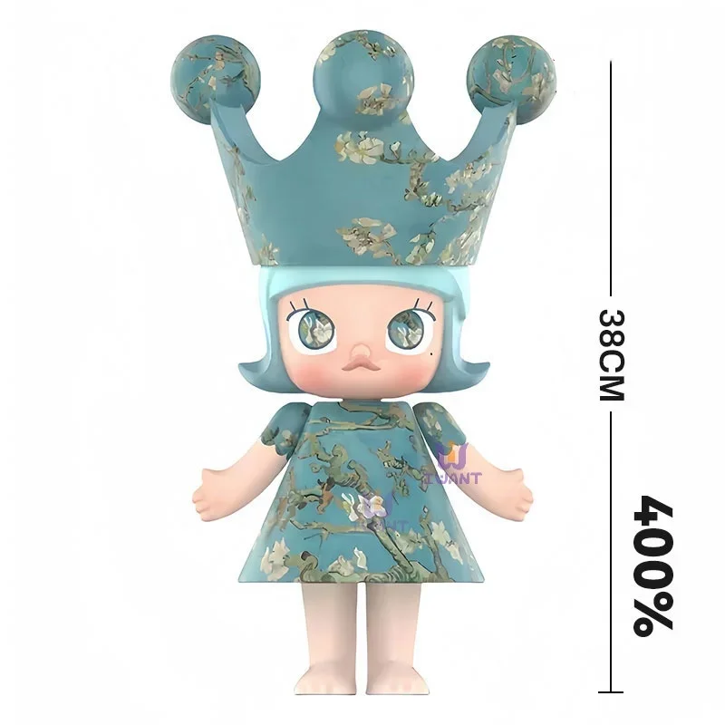 38cm mega molly coleção royal merlin jiachen 400% anime figura na moda jogar bebê artesanal decoração de mesa brinquedo de aniversário presente