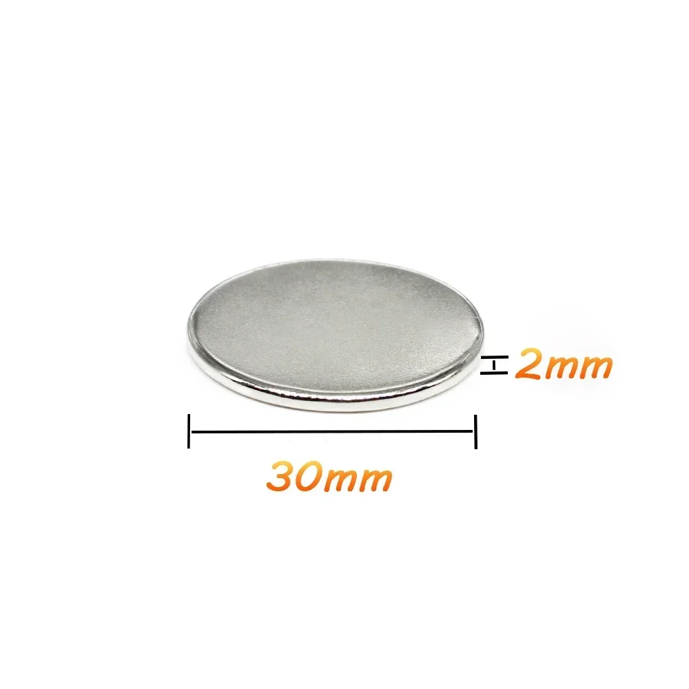 30x2 Disc Powerful Strong Magnetic Magnets N35 Strong Round Magnets 30x2mm Permanent Neodymium Magnets 30x2