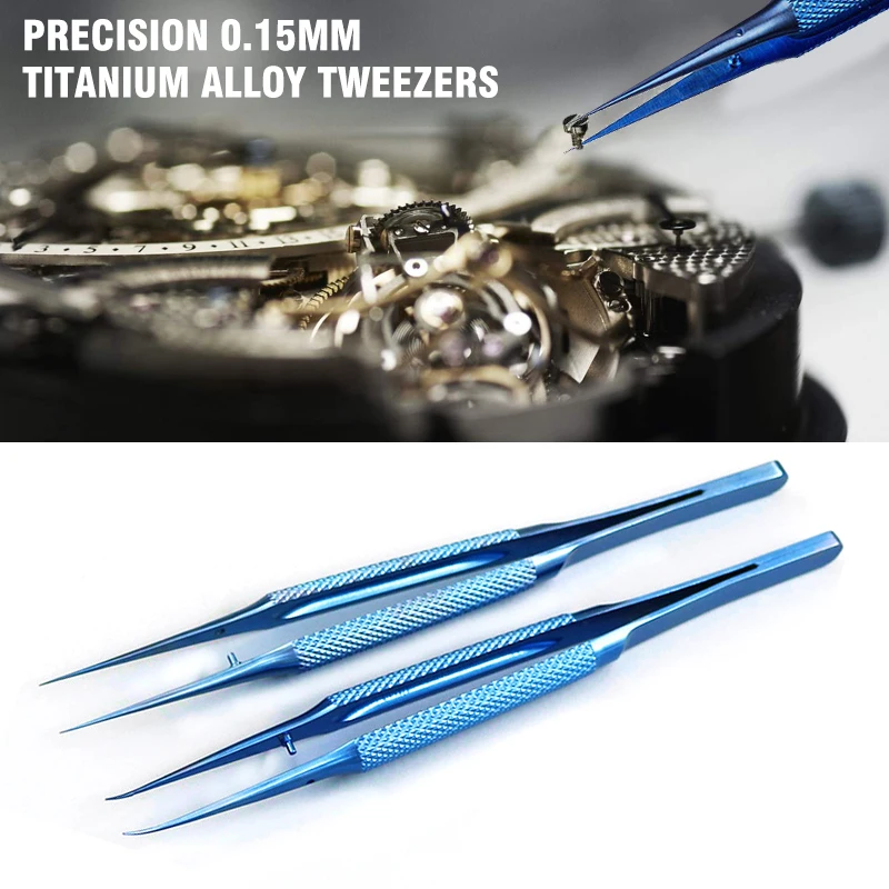 Precision 0.15mm Titanium Alloy Tweezers For Phone Motherboard Jump Line Repair Tool Hand Tool Corrosion Resistant New 2023