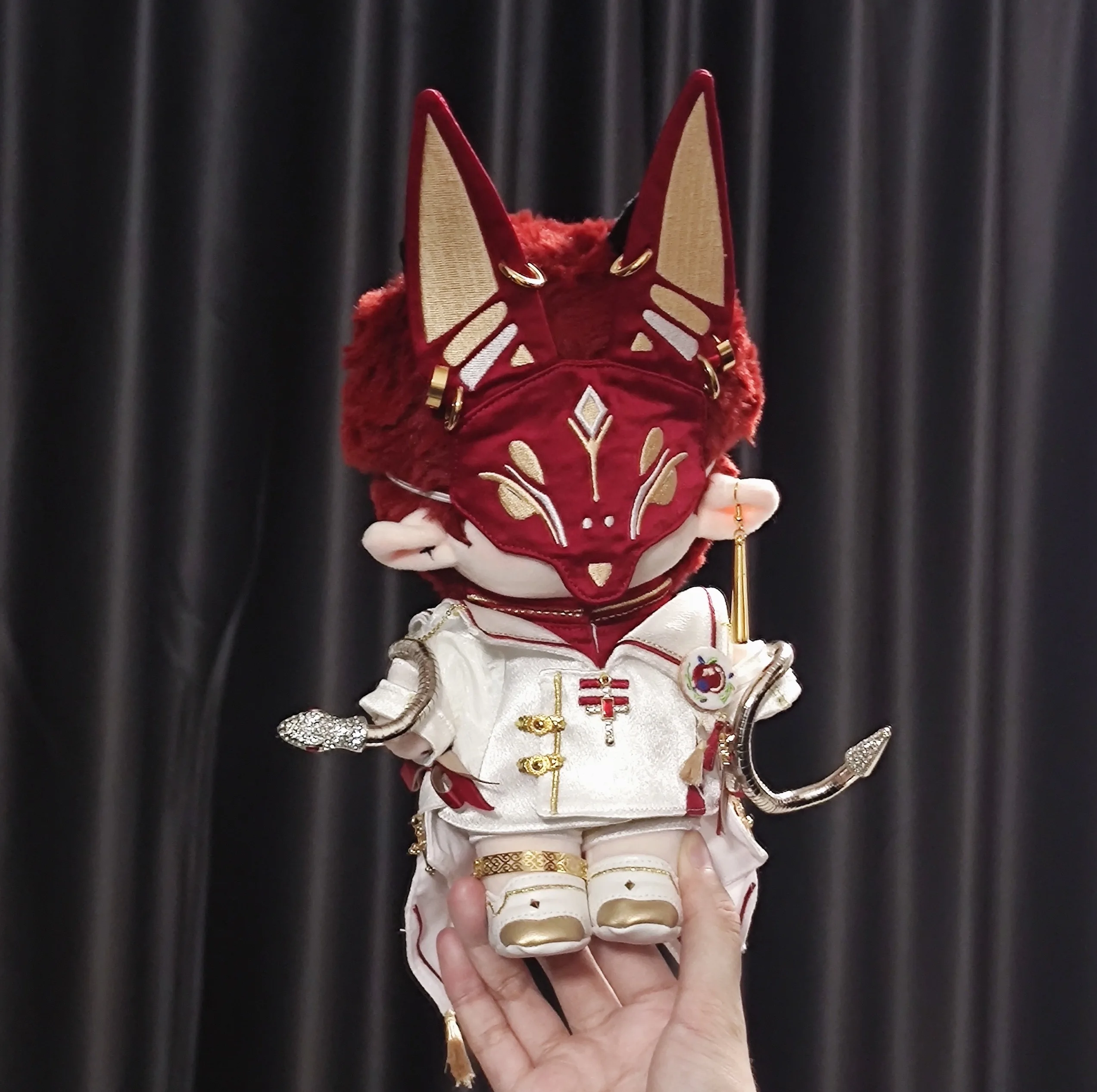 Adam\'s Western Mythology Series Fox Mask Coat PantsClothing Suit Outfit No Attribute 20cm Plush Doll Costume Clothes Accessories
