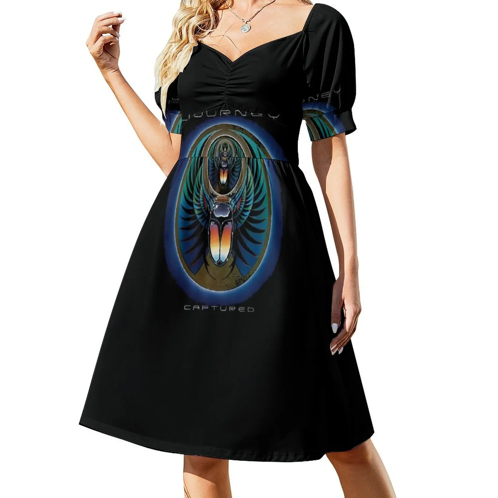 

Captured Journey Short-Sleeved Dress dresses summer woman 2025 Long veiled dresses Prom gown