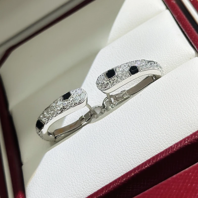 

Europe America S925 Sterling Silver Moissanite Diamond Luxury Earring Woman Top Quality Jewelry Exquisite Gift Trend