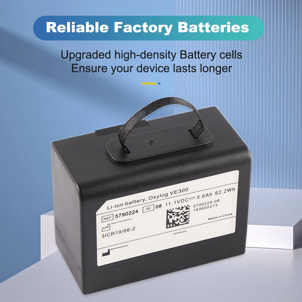 5790224 Rechargeable Li-ion battery For Drager OXYLOG VE300 Transport Ventilator REF 5790224  5790224-08 193600273