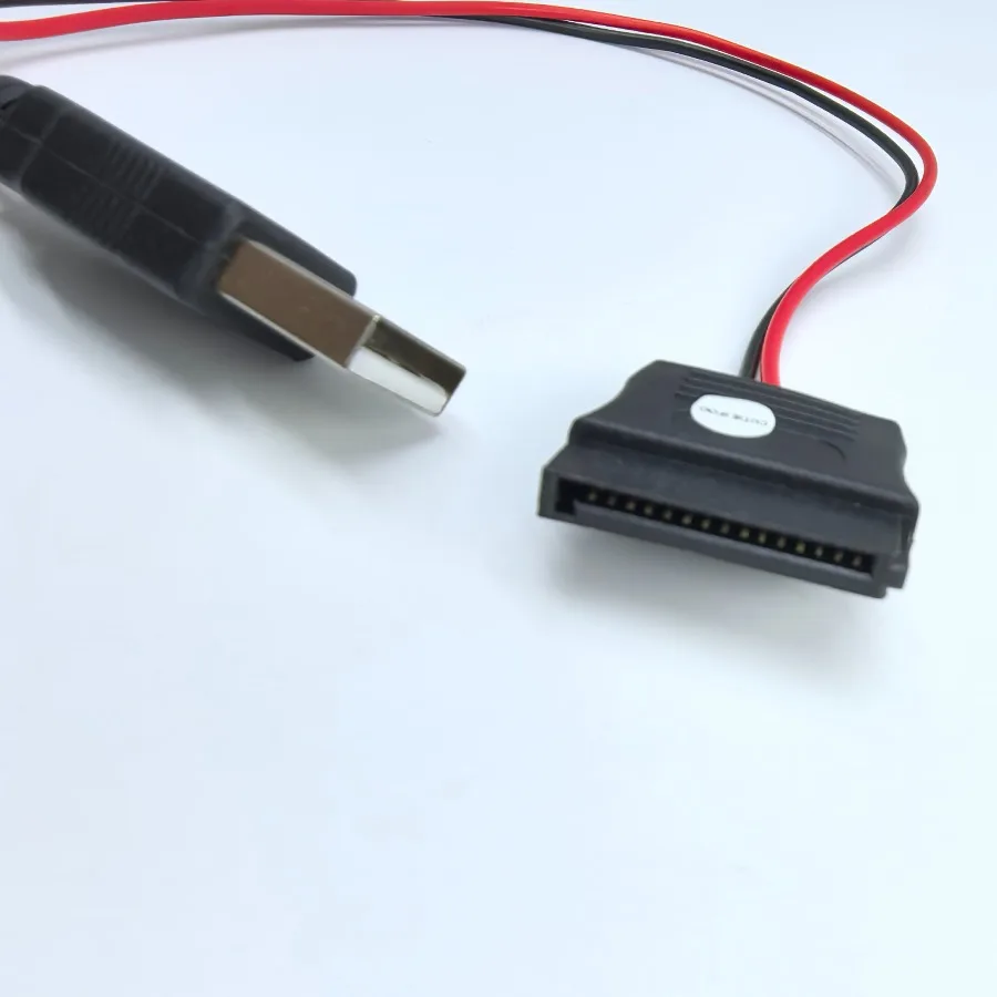 USB Male to 15Pin SATA Female Adapter Power Cable Cord 18AWG 30cm for Laptop 2.5 Hard Drive HDD SSD