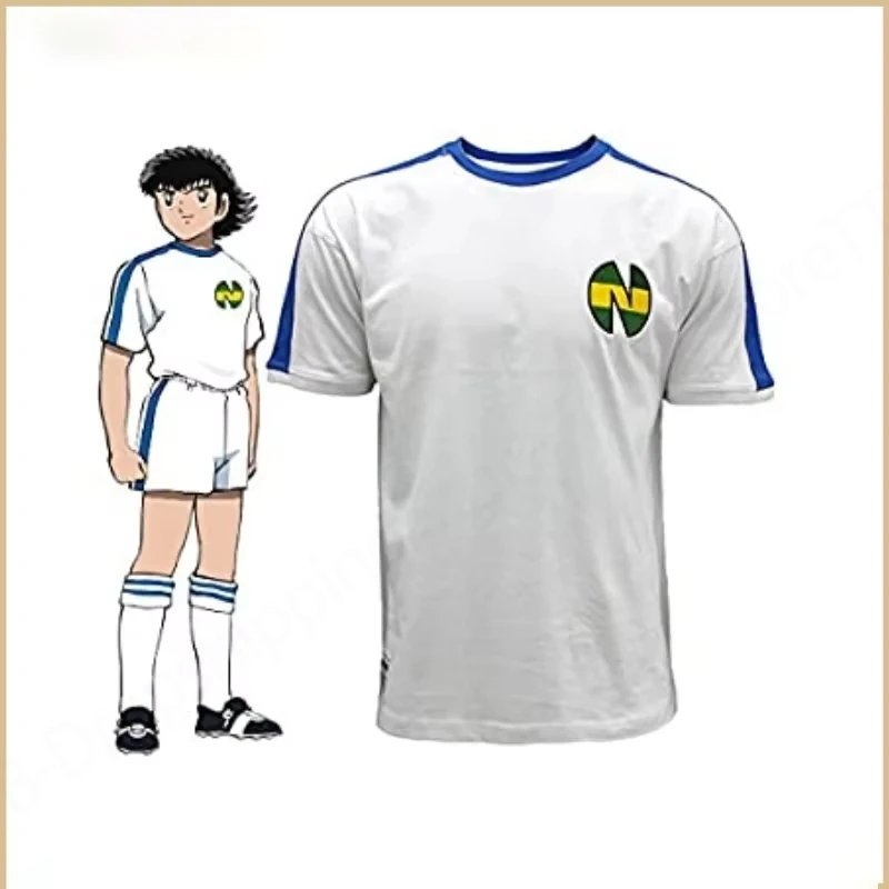 Summer Men T-shirt Anime Captain Tsubasa Ozora Tsubasa 3d Print Tshirt Casual Oversized Short Sleeve T shirt Tops Boys Tops Tees