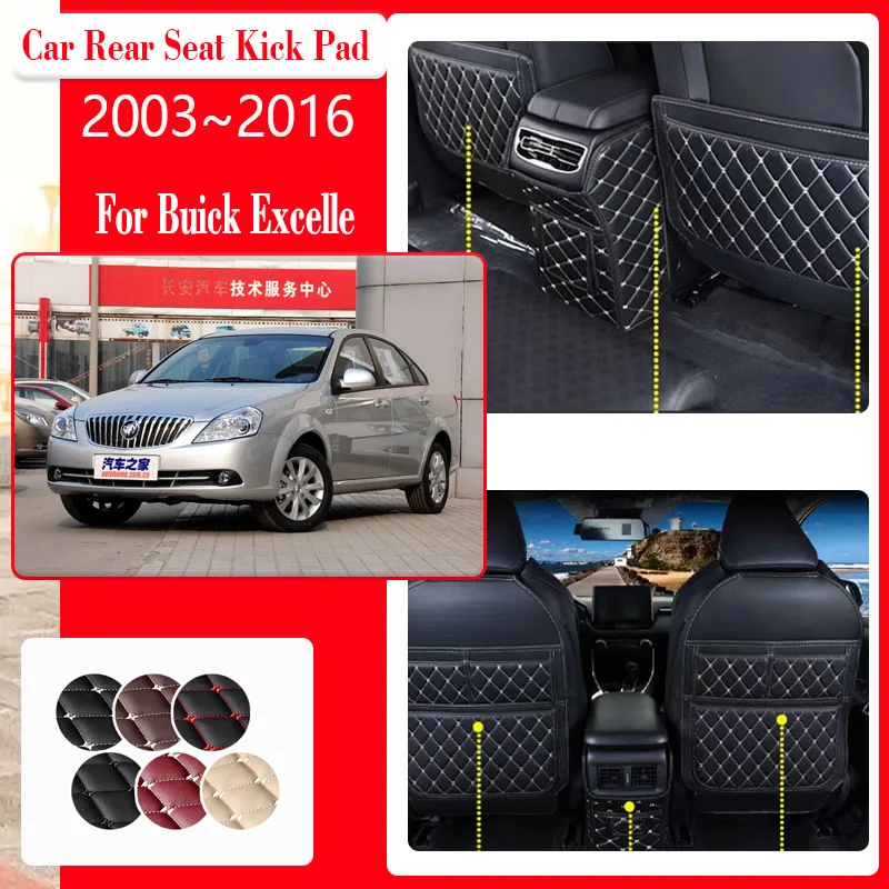 

Car Seat Kick Mat For Buick Excelle Daewoo Nubira J200 2003~2016 Sedan Anti-dirty Back Seat Pad Armrest Box Mud Auto Accessories