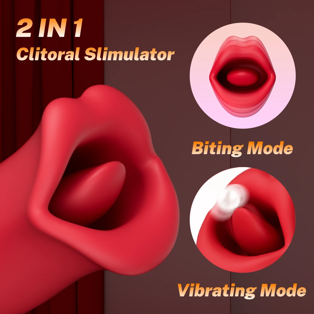 Clit Tongue Licking Vibrator Female Sex Toy for Women Vagina Sucker Blowjob Oral Clitoris Stimulator Nipple Orgasm Adult Product