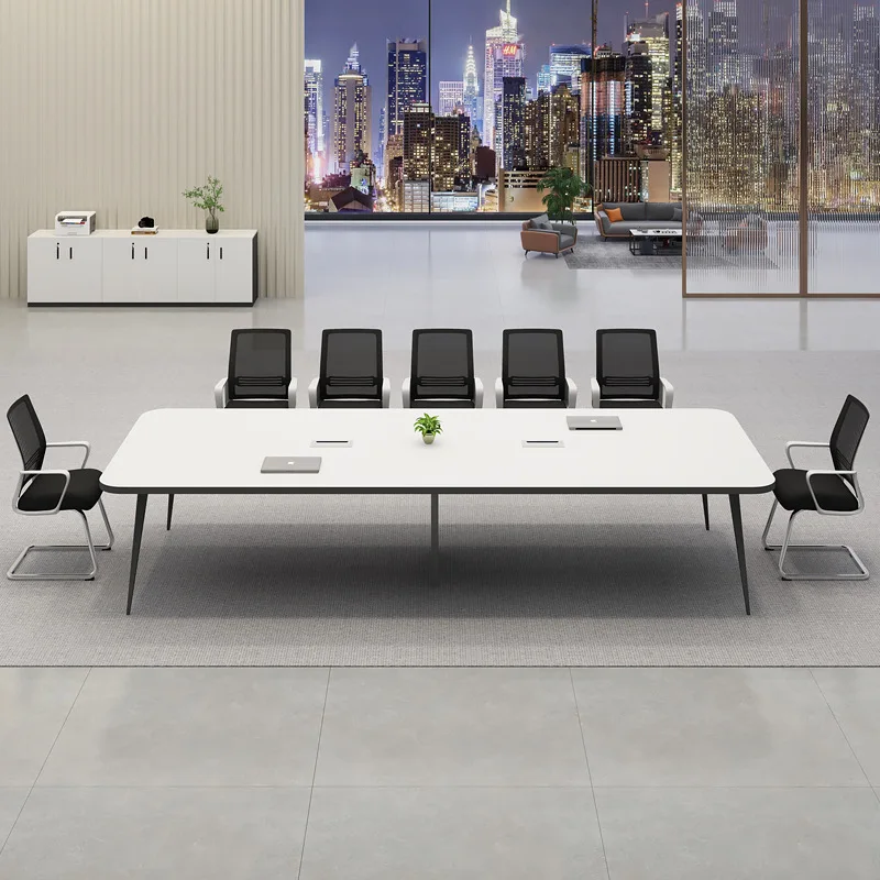 Conference table Long table Simple modern negotiation Conference room Table and chair combination