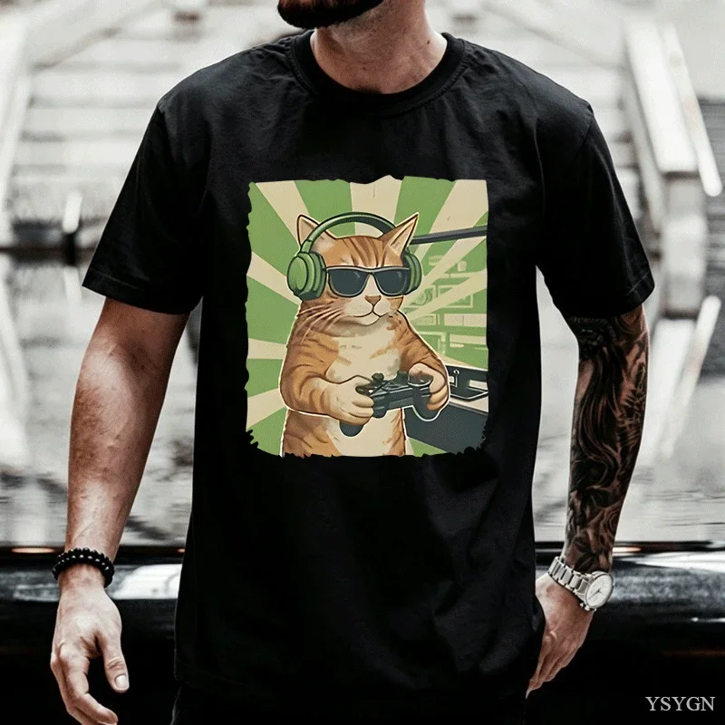 Gamer T-Shirt Video Game Tshirt Funny Grh Tee Shirt Dad Short Sve T Shirt Casual Short Sve Round Neck 2026 New Model Short-sleev