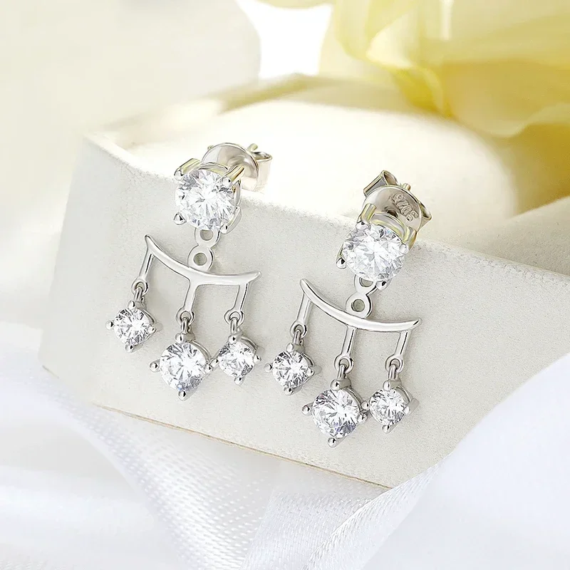 FCGJHW All Moissanite Drop Earrings for Women S925 Sterling Silver Jewelry Clearance Sale Items 2026