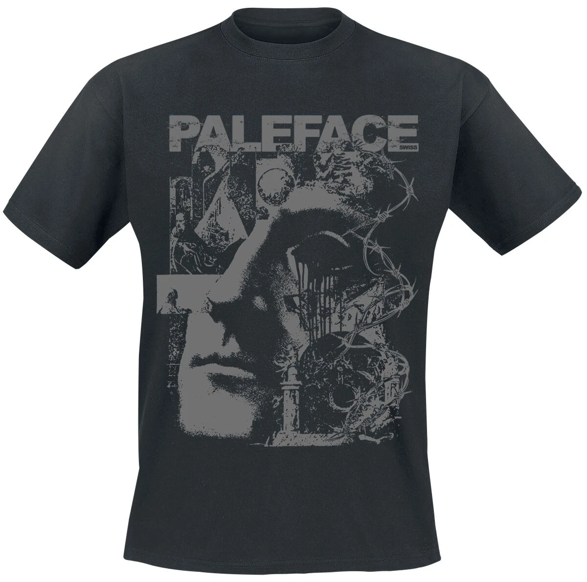 Pop Paleface Swiss Graphic Cotton Band T-shirt Unisex Summer Short Sleeve Fashion Brand Tee Luxury Casual Vintage Tees