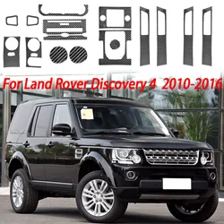 車の排気ギアシフトパネルセット,車の室内装飾,ステッカー,ランドローバーディスカバリー4, 2010-2016