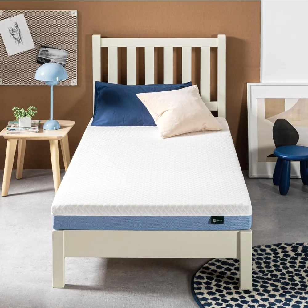 

5 Inch Cooling Essential Memory Foam Mattress, Twin, Medium Feel, Cooling Airflow Memory Foam, Certified Safe Foams & Fabric