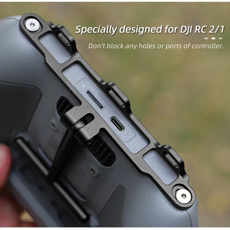 2in1 Handle Stand Bracket Neck Lanyard Strap Holder Mount for RC RC2 Remote Control with Screen DJI Mini 4Pro /mini 3 3pro Drone