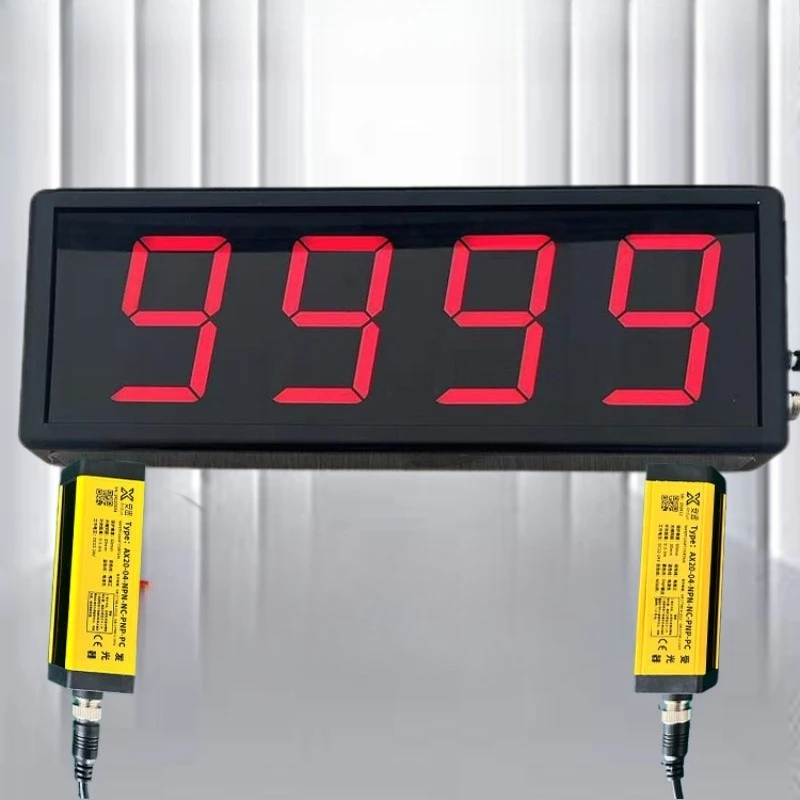 Large screen counter, automatic induction, assembly line, conveyor belt, loading and counting point wrapper