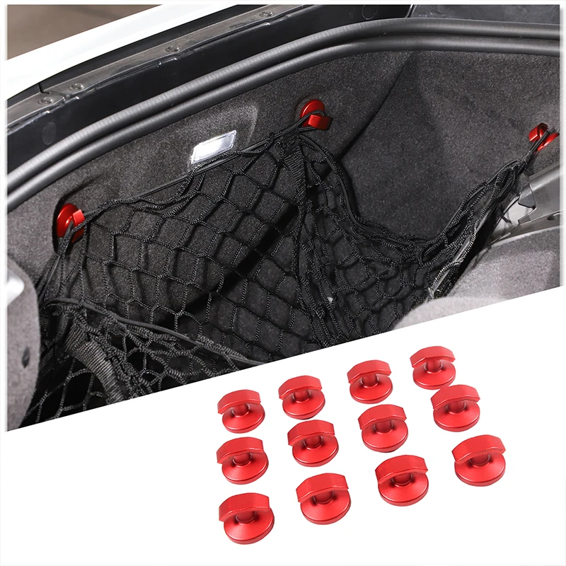 

12PCS Car Trunk Storage Box Cargo Net Replacement Hooks For Chevrolet Corvette C8 Stingray Z51 Z06 2020-2023 Auto Accessories