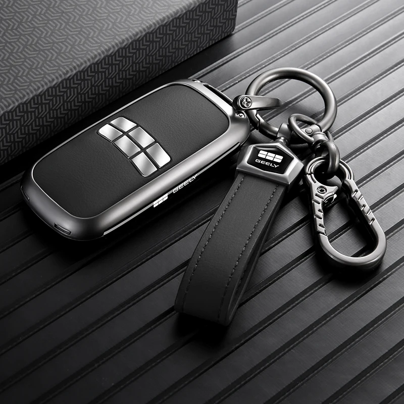 Zinc Alloy Smart Key Fob Case for Geely EX5 Full Protection Shockproof Cover Shell Accessories Fits Geely Starray EM-i e.MAS 7
