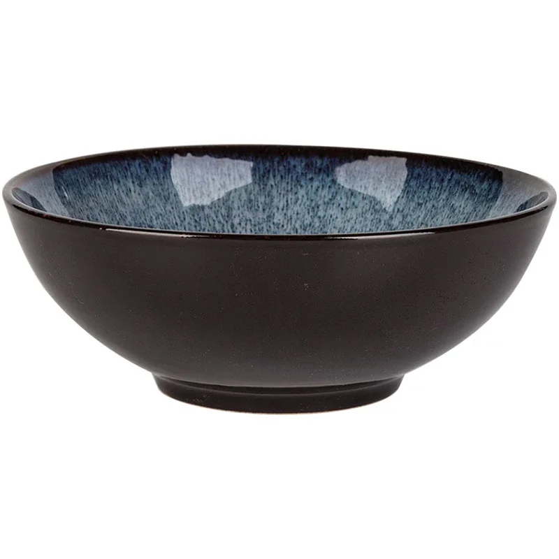 Kiln Change Ramen Noodle Bowl Household Under Glazed Kitchen Tableware Salad Soup Retro Porcelain Bowl Large Rice Bowl