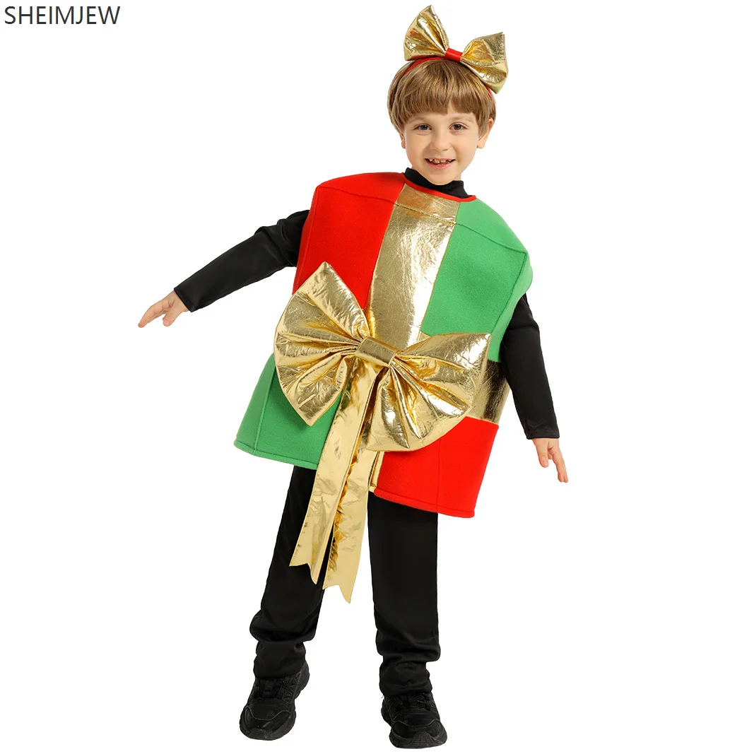 Enfant Christmas Gift Box Cosplay Costume Jumpsuit Christmas Party Chico Funny Gift Costume School Stage Performance Suit 2026 view 3