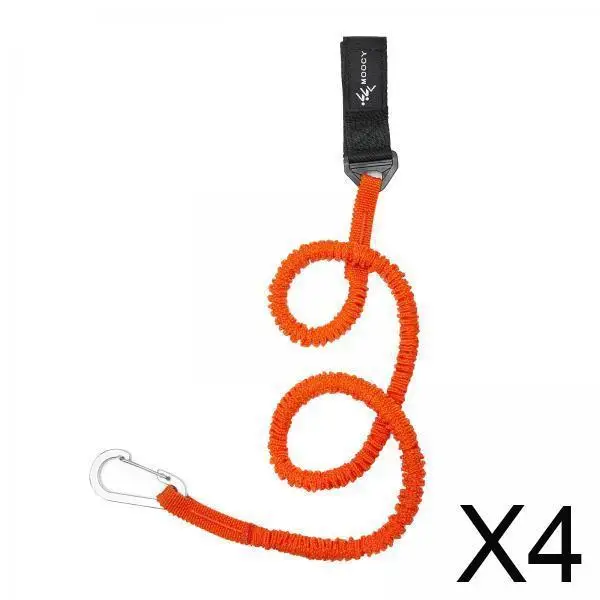 

Paddle Holder Lanyard Adjustable Safety Tool Nylon Paddle Leash with Snap Hook for Kayak Boat Fishing Rods Board