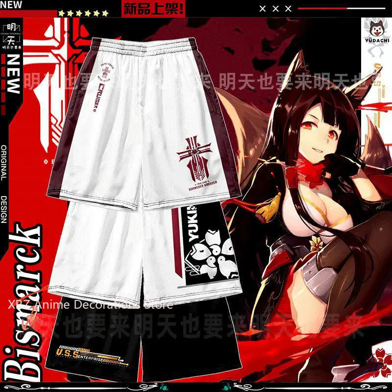 

2026 New Azur Lane IJN Ayanami Anime Printed Sports Shorts Man Summer Women's Pants Quick-Drying Breathable Beach Gym Shorts