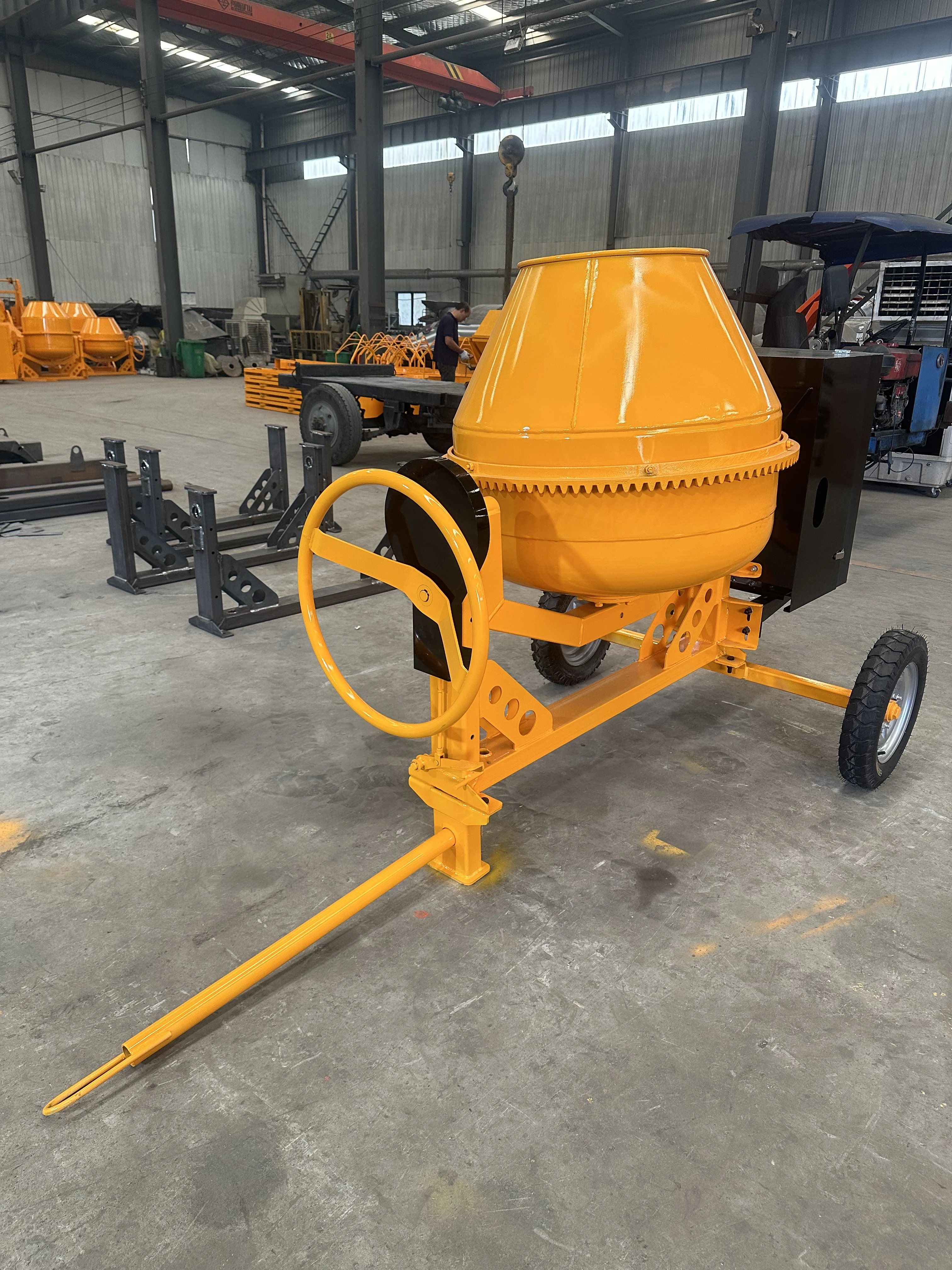 HY-300 Thickened Barrel Body  Small Concrete Machines Engine Cement Concrete Mixers