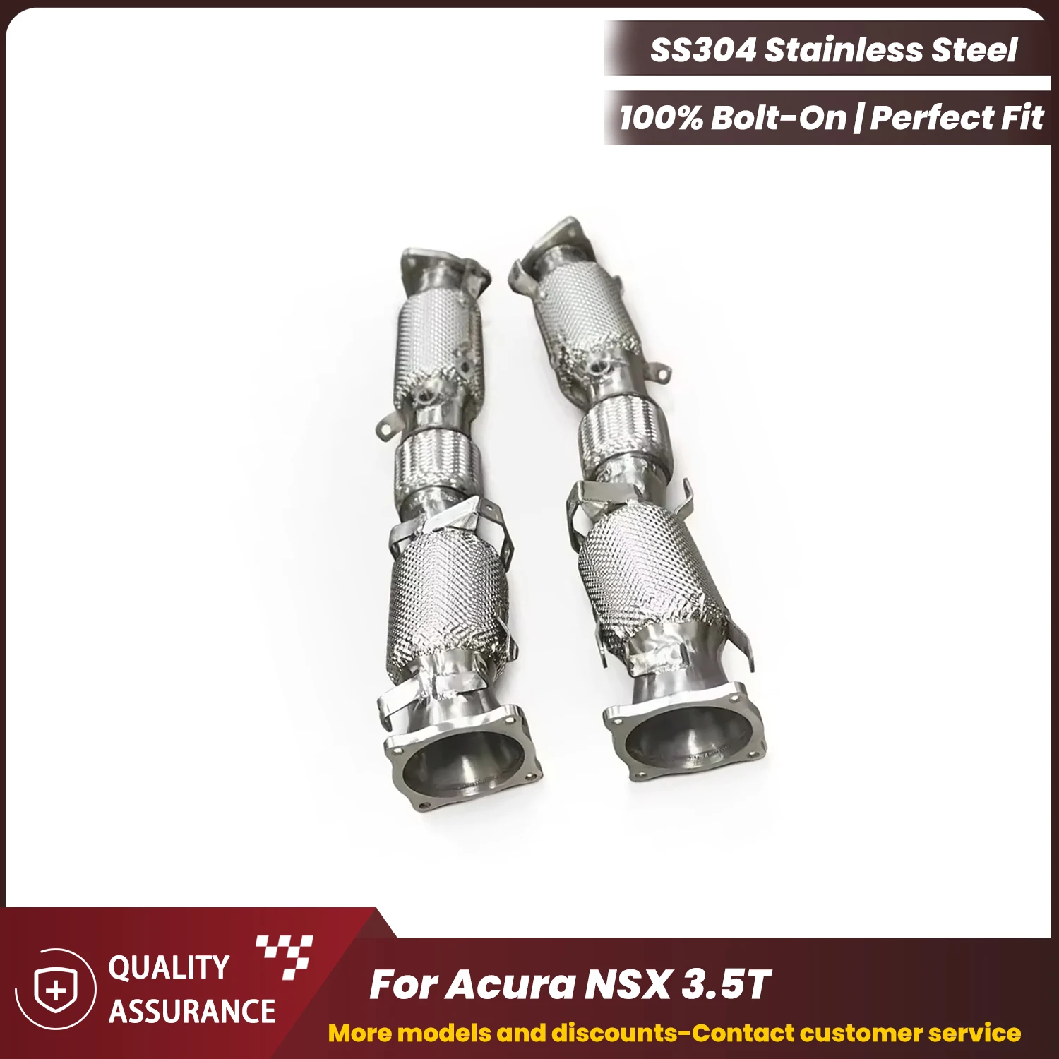 

Спортивная водосточная труба ECCF с теплозащитным экраном для Acura NSX 3,5T, агрессивный звук выхлопной системы, обновление с высокой производительностью