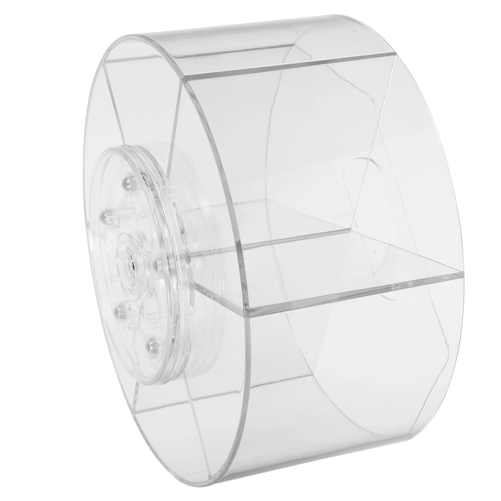 

Rotating Pen Holder 6 Slots Transparent Desk ganizer for Markers Crayons Brushes Office School Supplies Storage Box Pen