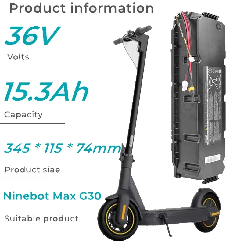 Originale di alta qualità per pacco batteria speciale per batteria Ninebot G30 G30LP scooter elettrico 36V 15300mAh