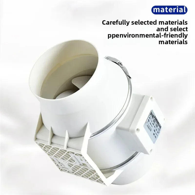 

ABUH-вытяжной вентилятор, круглый 4-дюймовый кухонный бытовой вытяжной вентилятор, вентилятор для ванной комнаты