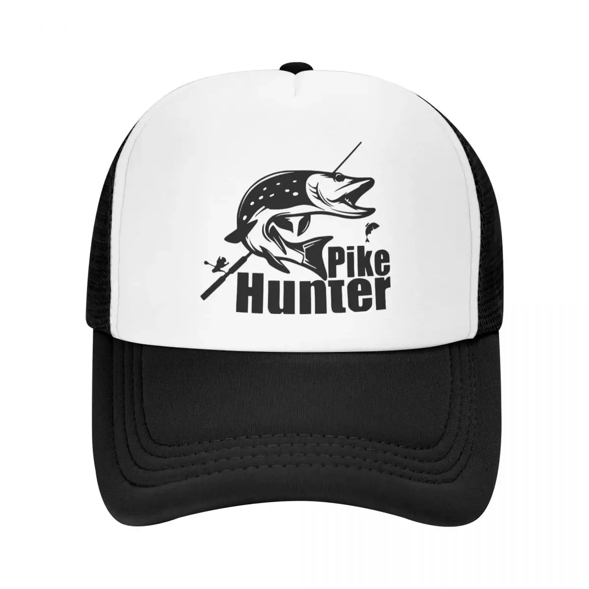 

Pike Hunter Fish Baseball Cap for Men Women Breathable Fishing Fisherman Trucker Hat Streetwear Snapback Caps Sun Hats