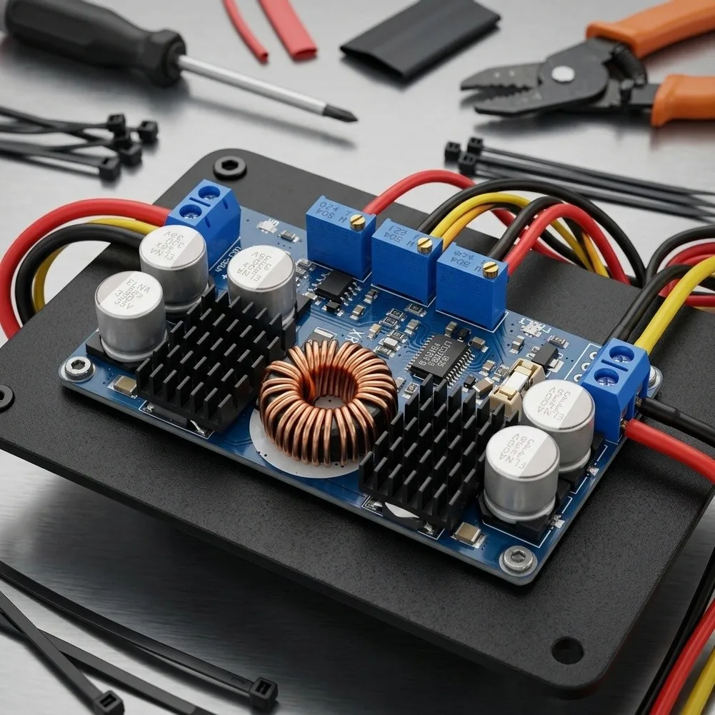 LTC3780 High Power Density DC-DC Module Rated 80W Continuous 130W Peak with Thermal Management Guidance for Reliable Operation
