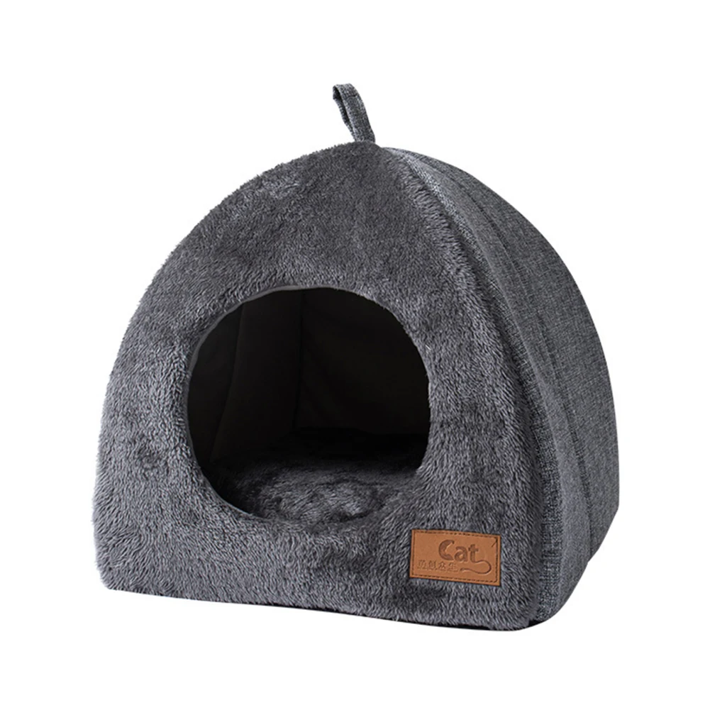 

Pet Bed Cave Soft Comfortable Breathable Thickened PP Cotton Machine Washable Pet Products For Indoor Cats Dogs Wholesale