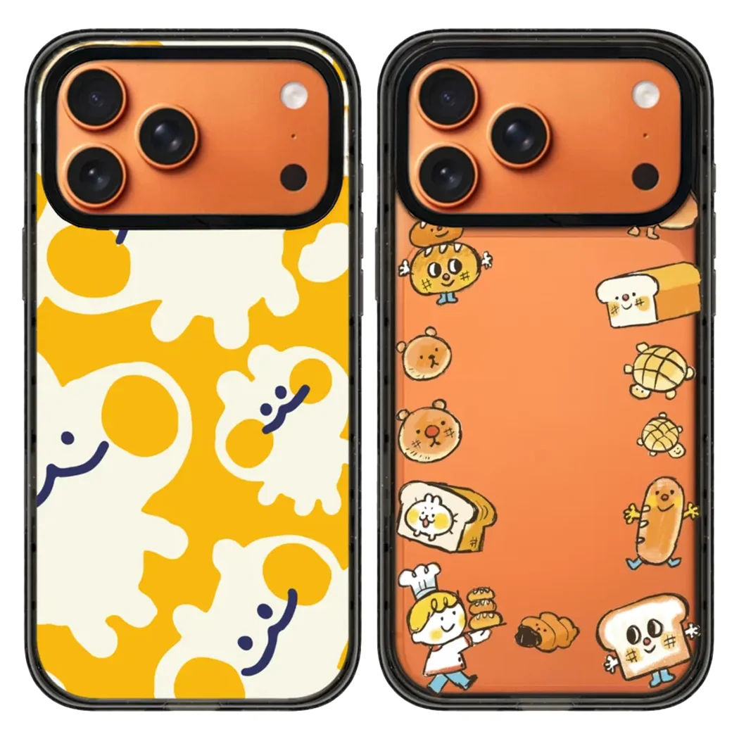 

Bread Rabbit Acrylic Black Border Magnetic Case: Compatible with IPhone 17 16 15 14 13 12 Pro Max 17 Air