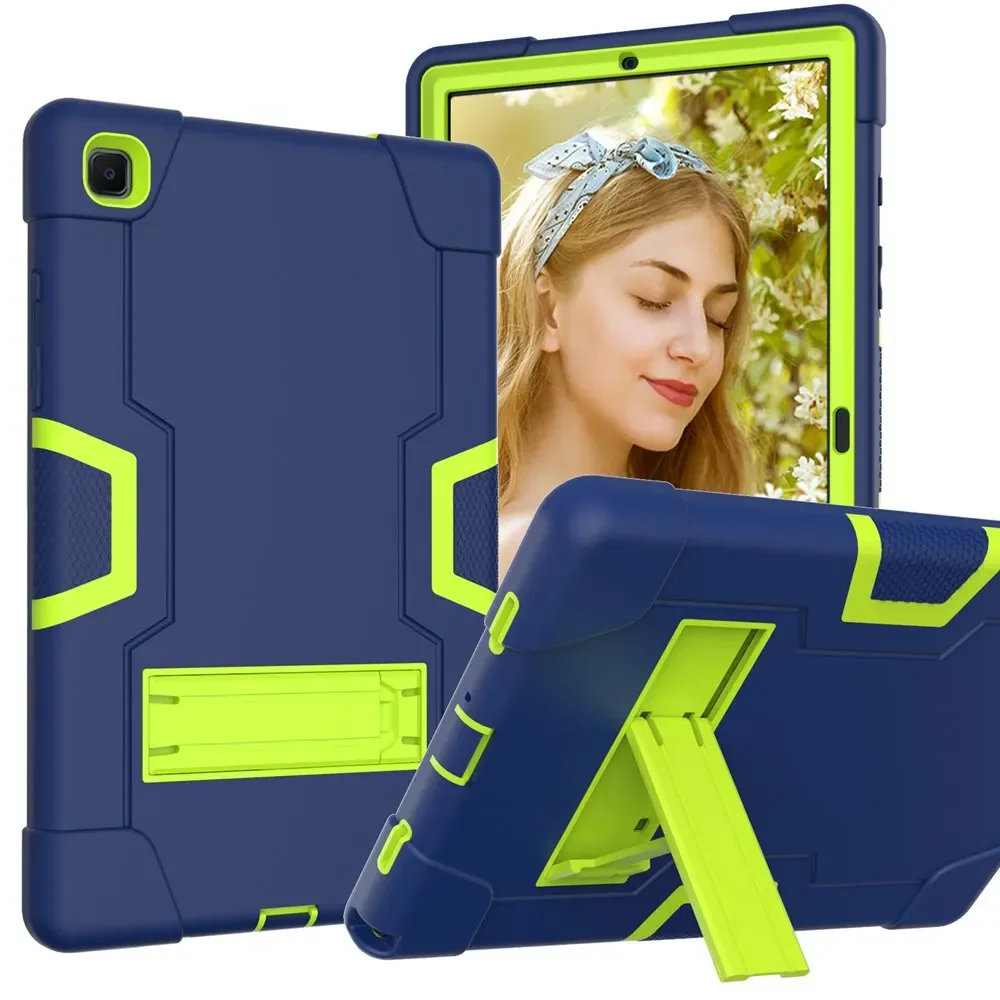 For Samsung Galaxy Tab A7 10.4 inch SM-T500 T505 case silicone+PC Shockproof Stand Tablet Cover for Samsung SM-T503 T509 10.4