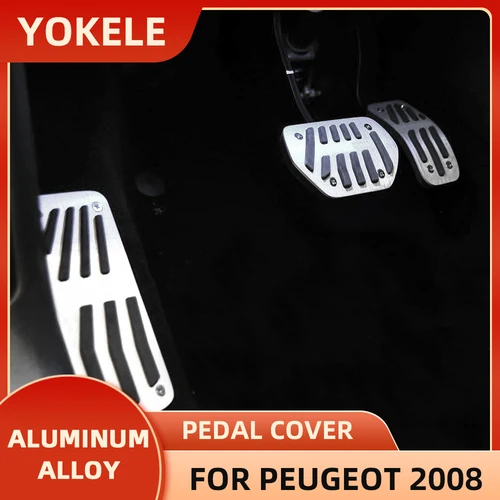 Imagen 2 del producto Pedales de coche de aleación de aluminio para Peugeot 207 301 307 208 2008 308 408 para CITROEN C3 C4 para DS 3 4 6 DS3 DS4 DS6 cubierta de Pedal de Gas