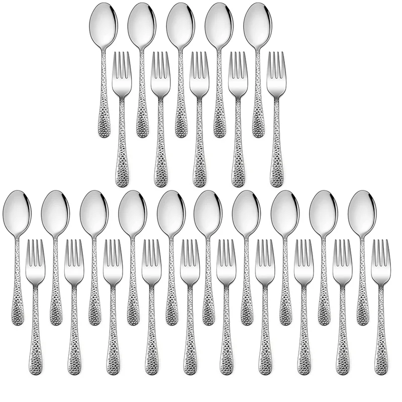 

30 Pieces Kids Silverware Set Stainless Steel Toddler Utensils Flatware Set Toddler Silverware Spoons and Forks Set