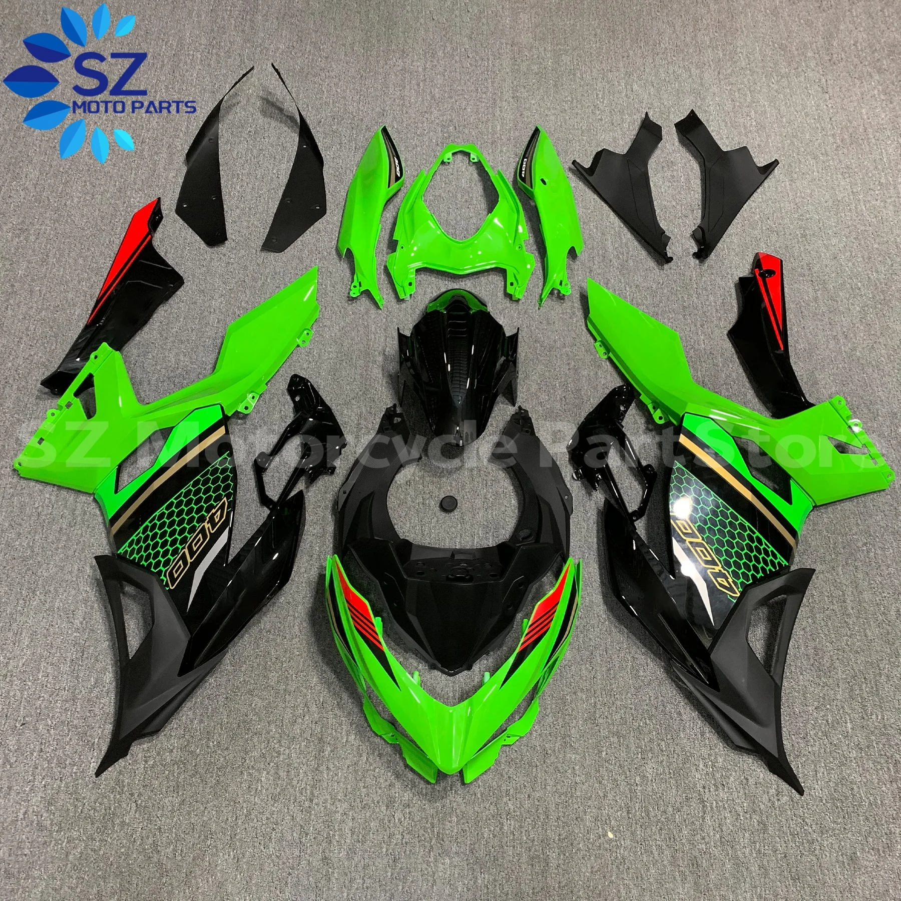 

Подходит для Kawasaki Ninja 400 18 19 20 21 22 23 24 Комплект обтекателей Ninja400 EX400 2018 2019 2020 2021 2022 2023 2024 Обтекатели