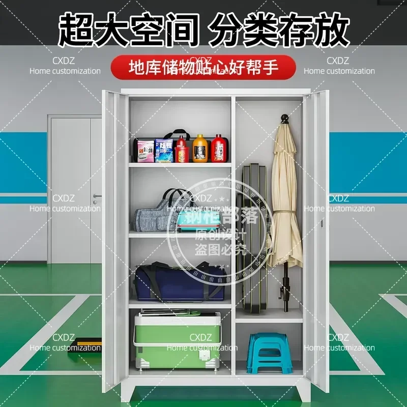 Fishing Gear Storage Cabinet Garage Locker Moisture Proof Password Lock Sundries Organizer Anti Rust Iron Cabinet for