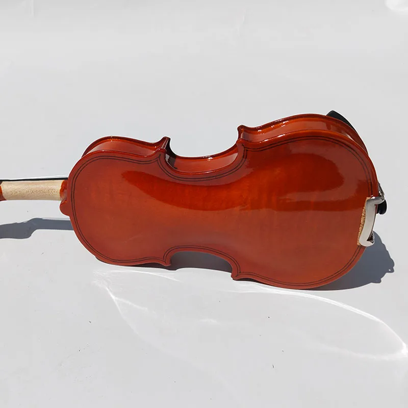 Bright light Splint Acoustic Fiddle Musical Violin Basswood Body Back Wood Head 4/4 3/4 1/2 1/4 1/8 1/16