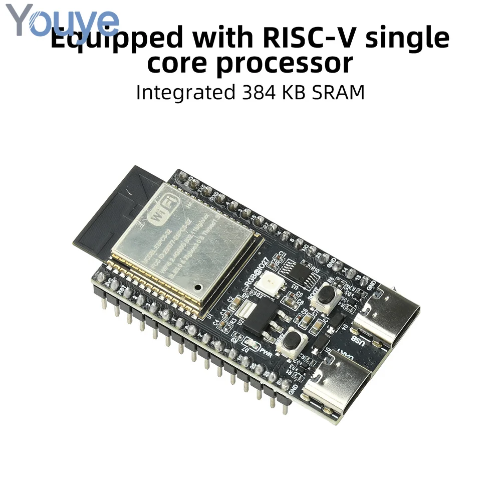 ESP32-C5 ESP32-C5-DevKitC-1 Development Board 4MB CH340 Driver  30Pin Type-C Interface Electronic Kit